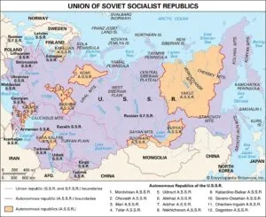 Soviet Union - The Union of Soviet Socialist Republics.