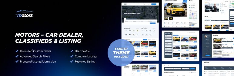 Motors – Car Dealership & Classified Listings Plugin WordPress plugin banner