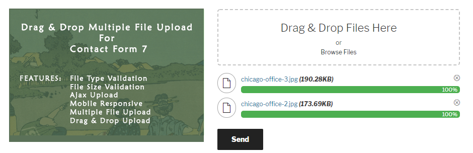 Drag and Drop Multiple File Upload for Contact Form 7 WordPress plugin banner