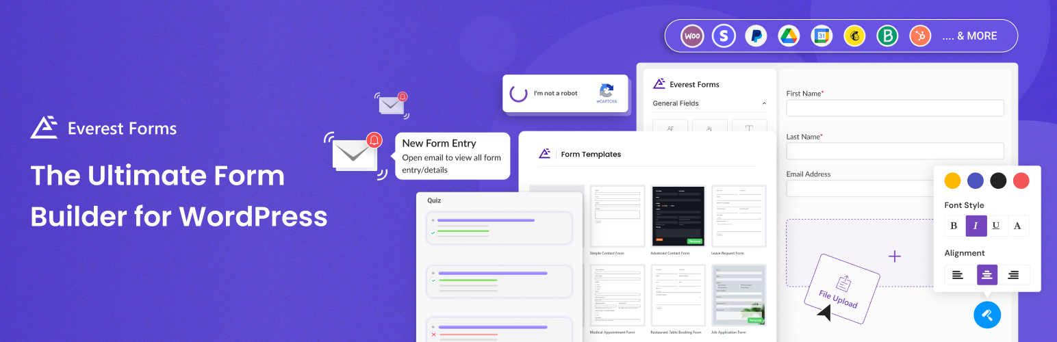 Everest Forms WordPress plugin banner