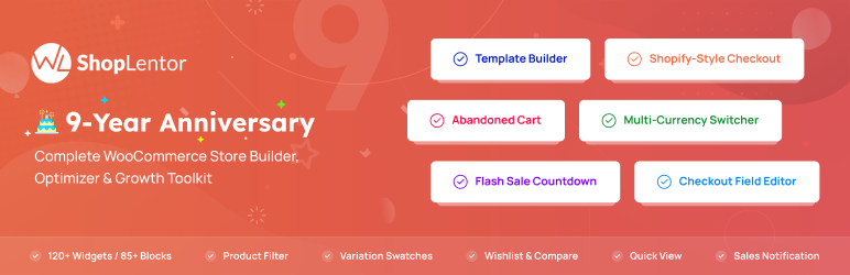 ShopLentor WooCommerce Builder WordPress plugin banner
