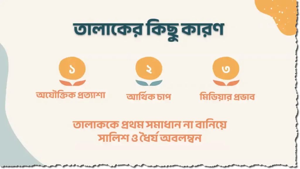 Slide image talaqer kichu karon